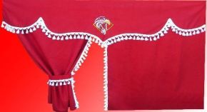 SADA ZÁVESOV MERCEDES ACTROS, S BIELYMI STRAPCAMI