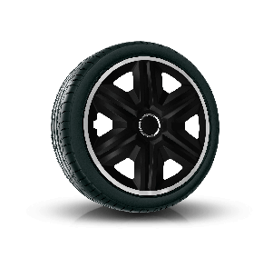 Puklice pre CHEVROLET 15", FAST LUX strieborno-čierne 4ks