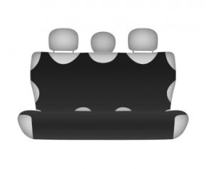 Autotričko COTTON na zadnú nedelenú sedačku čierne Skoda Rapid Univerzální potahy