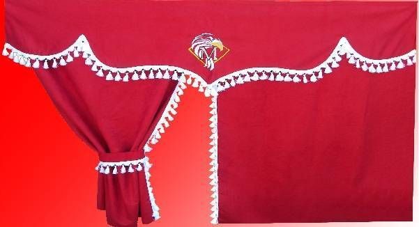 SADA ZÁVESOV DAF 95/105 XF, S BIELYMI STRAPCAMI