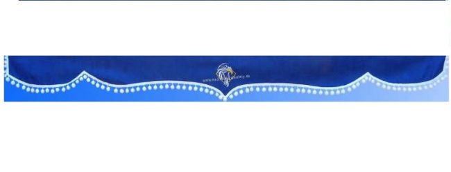 ZÁVES NA ČELNÉ SKLO RENAULT S BIELYMI GULIČKAMI