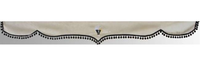 ZÁVES NA ČELNÉ SKLO MAN S ČIERNYMI GULIČKAMI