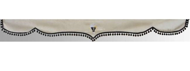 ZÁVES NA ČELNÉ SKLO VOLVO S ČIERNYMI GULIČKAMI