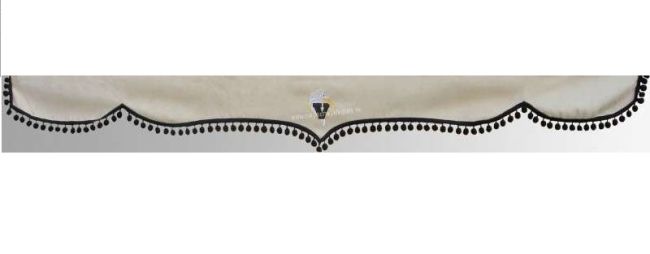 ZÁVES NA ČELNÉ SKLO RENAULT S ČIERNYMI GULIČKAMI