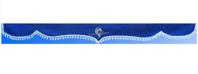 ZÁVES NA ČELNÉ SKLO MAN S BIELYMI GULIČKAMI