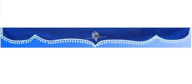 ZÁVES NA ČELNÉ SKLO DAF S BIELYMI GULIČKAMI