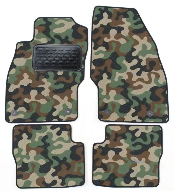 Maskačové textilné koberce pre Opel Corsa D / E 2006-2014 4ks