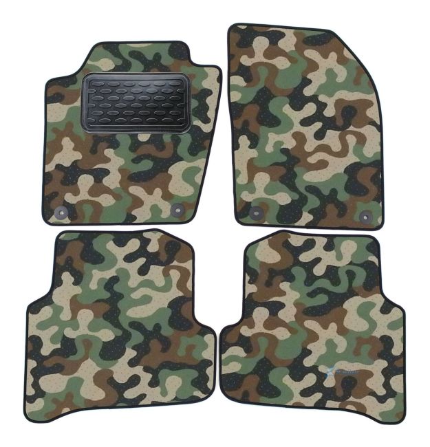 Maskačové textilné koberce pre Skoda Fabia III 2014 -up  4ks