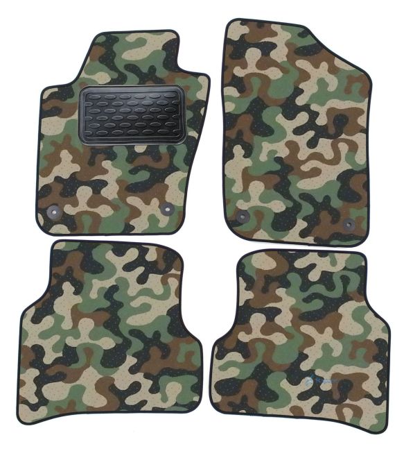 Maskačové textilné koberce pre Volkswagen Polo 6R / Ibiza 6J  2008-up 4ks