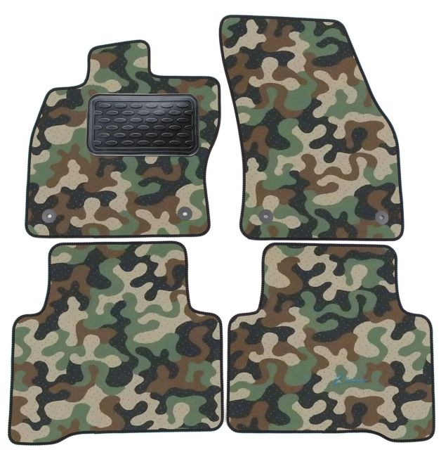 Maskačové textilné koberce pre Volkswagen Touran 2016-up 4ks