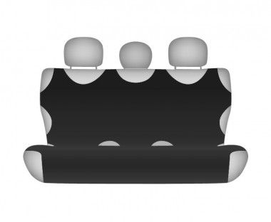 Autotričko COTTON na zadnú nedelenú sedačku čierne Skoda Rapid Univerzální potahy