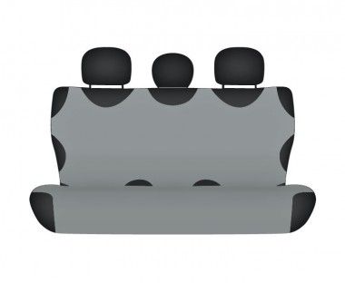 Autotričko COTTON na zadnú nedelenú sedačku popolavé Autotričká do osobných automobilov