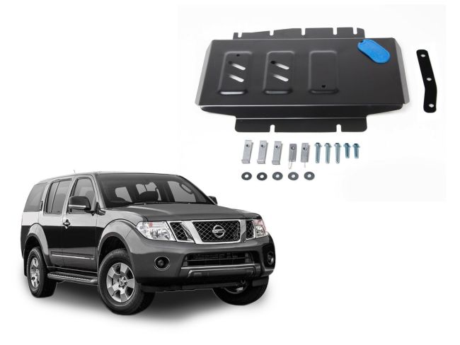 Oceľový Kryt Motora Pre NISSAN PATHFINDER R51 2,5; 2,5D V6; 3,0 2005-2014